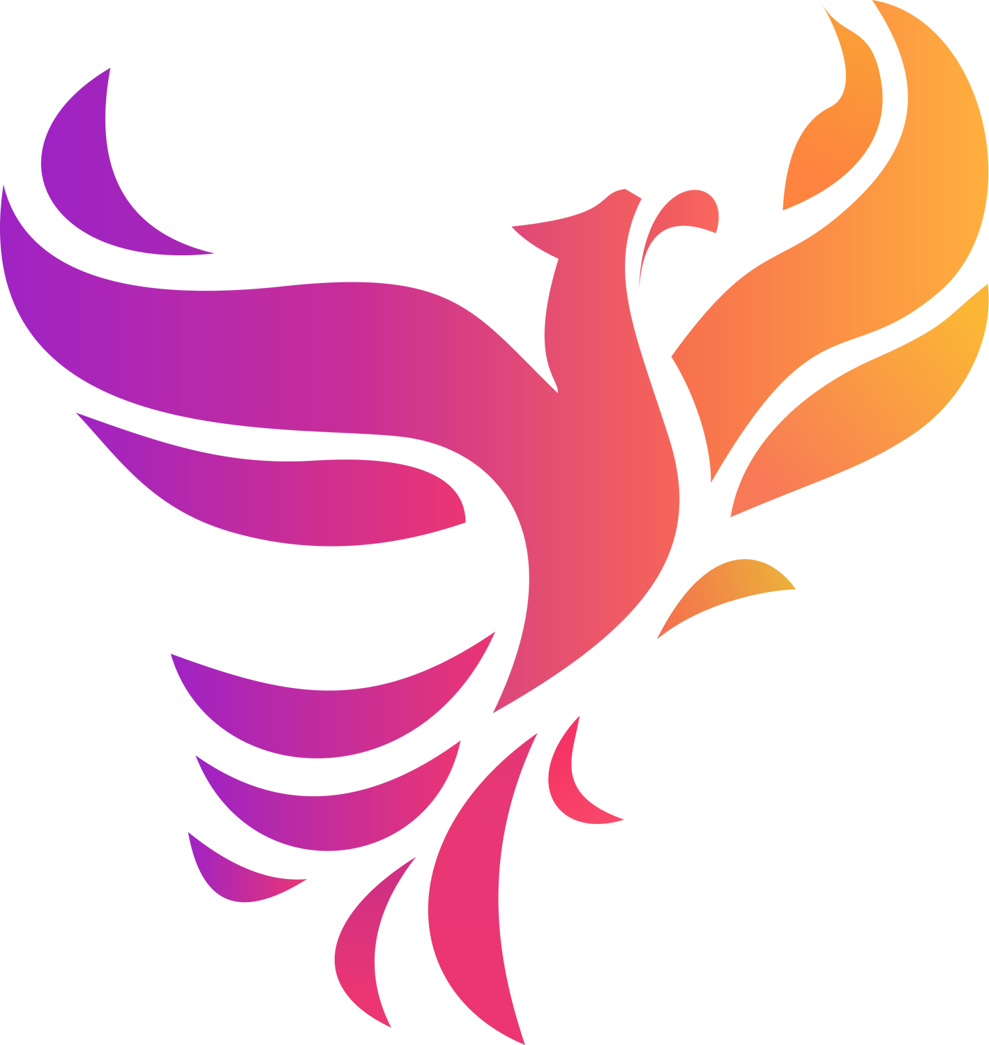 Gradient Phoenix Illustration 